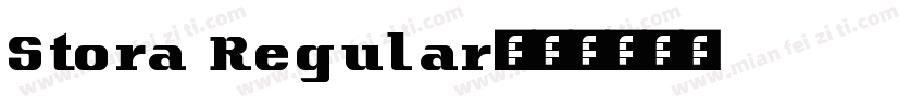 Stora Regular字体转换